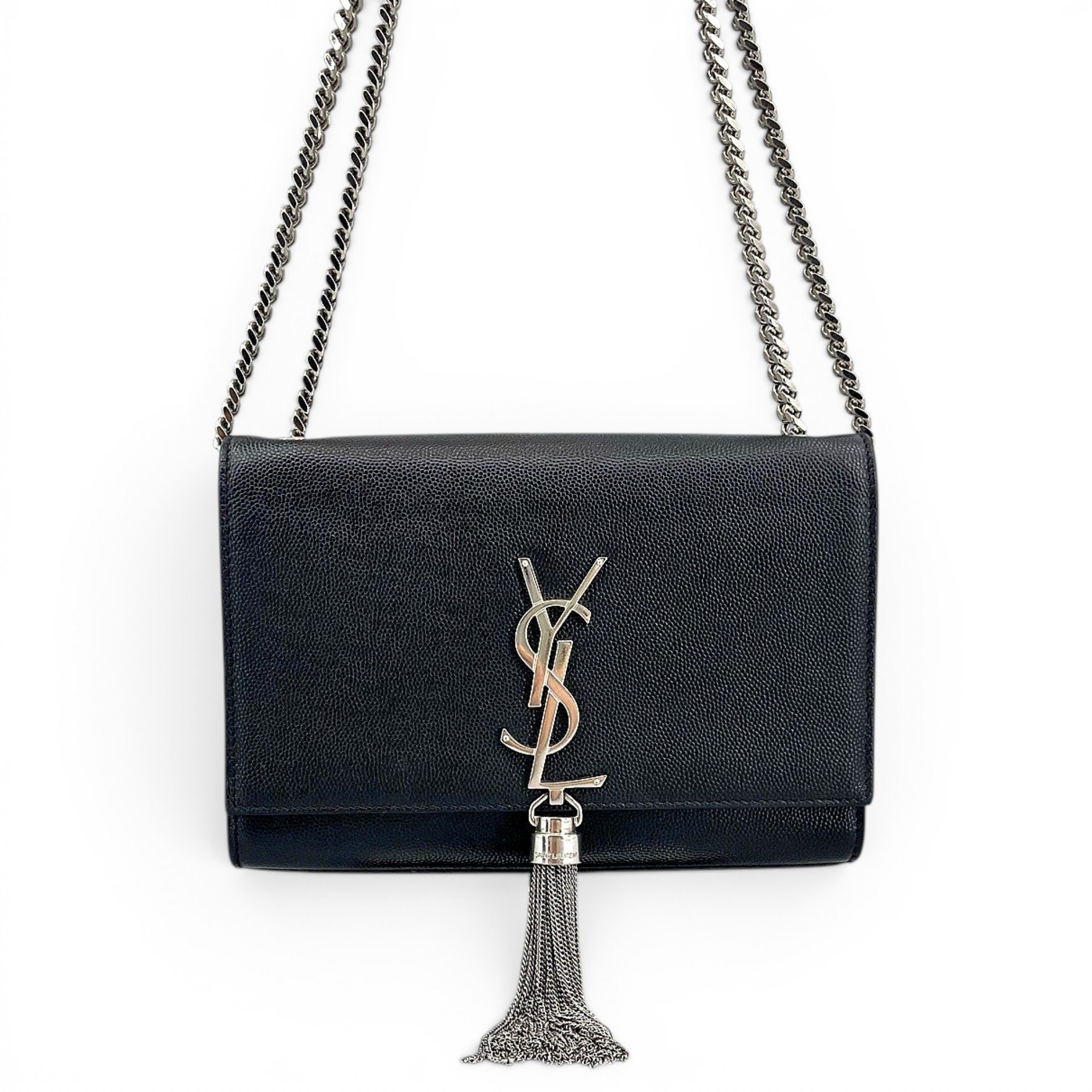 Pompom Kate leather handbag