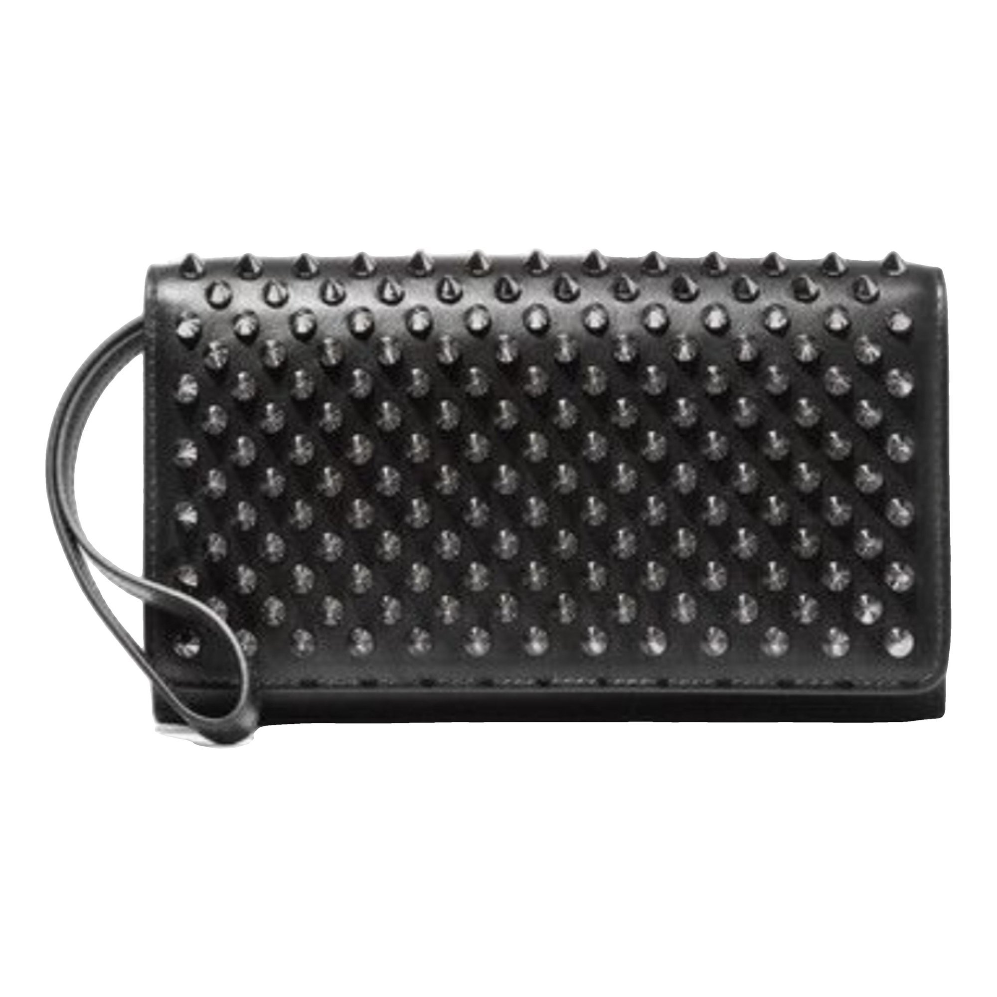 Leather clutch bag