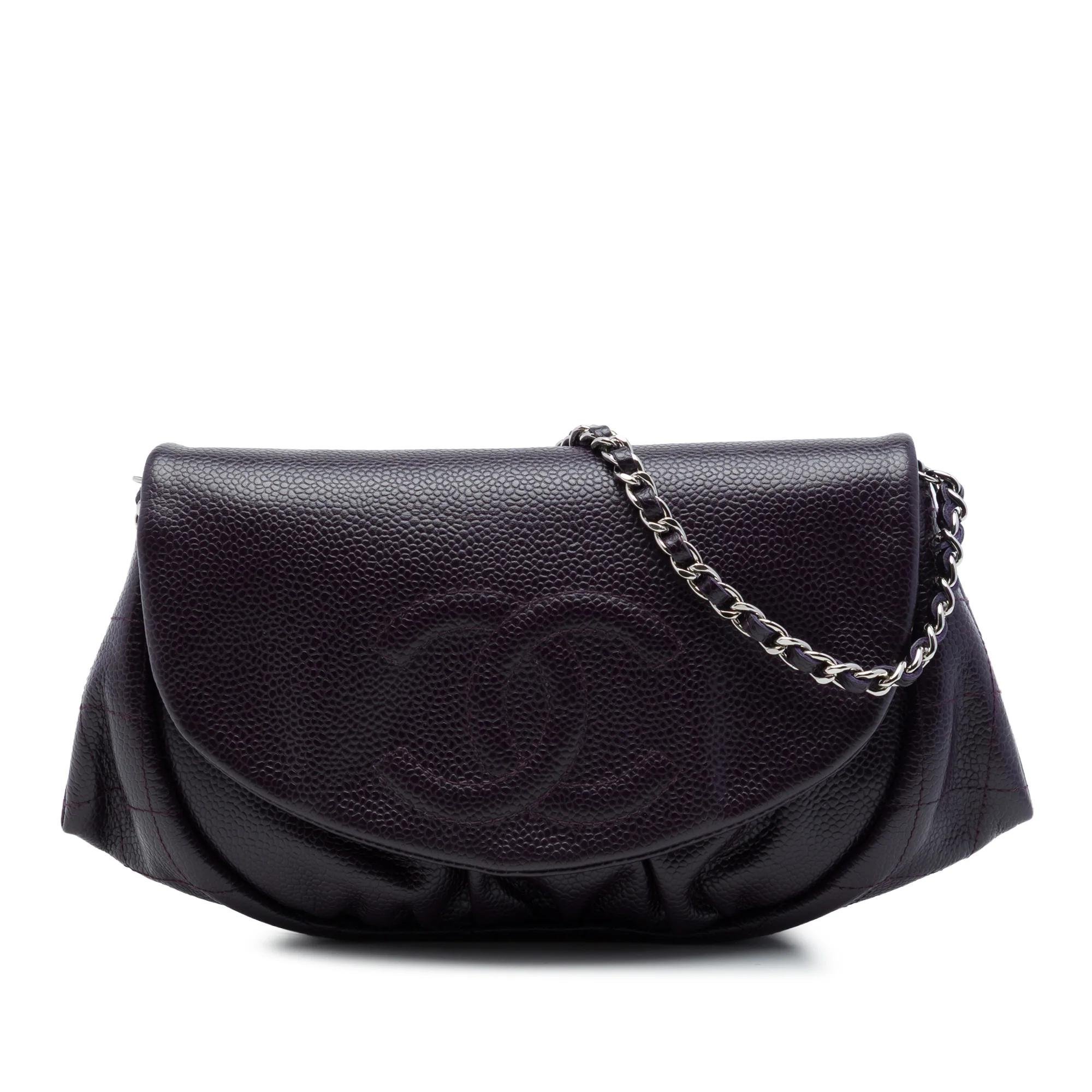 Wallet On Chain leather crossbody bag