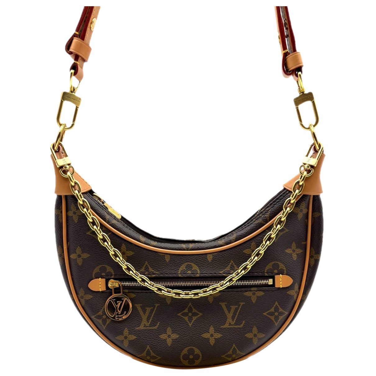 Loop leather handbag