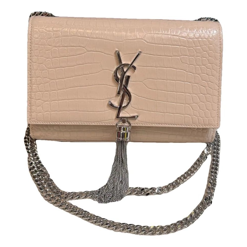 Pompom Kate leather handbag