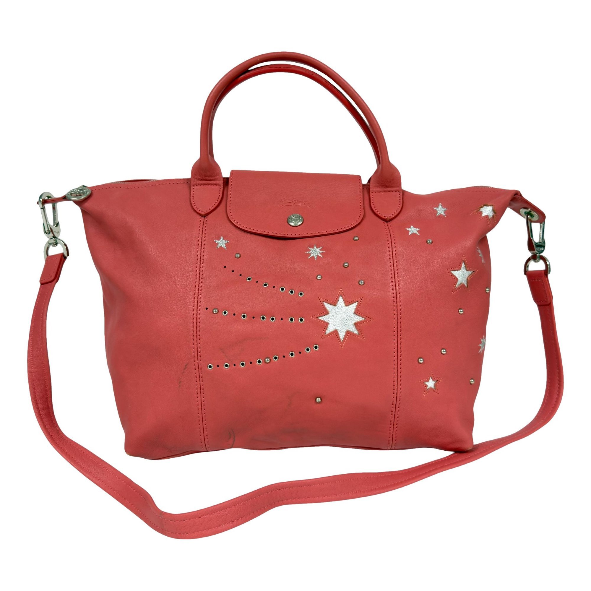 Pliage leather crossbody bag