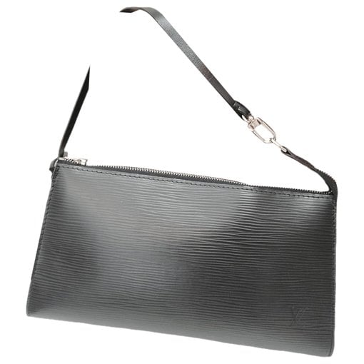 Leather clutch bag