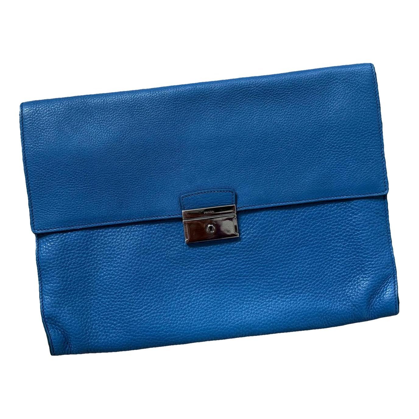 Leather clutch bag