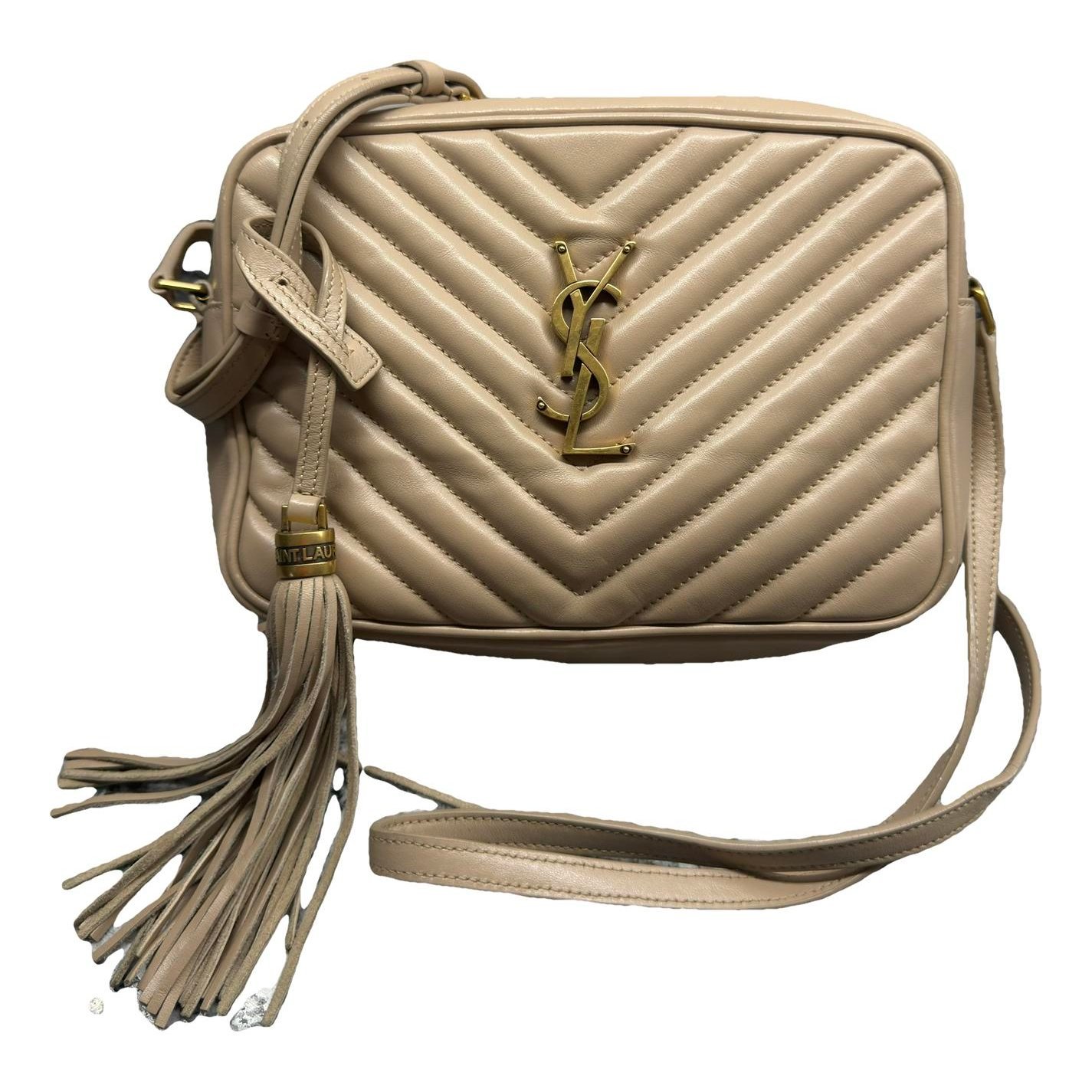 Camera Lou leather crossbody bag