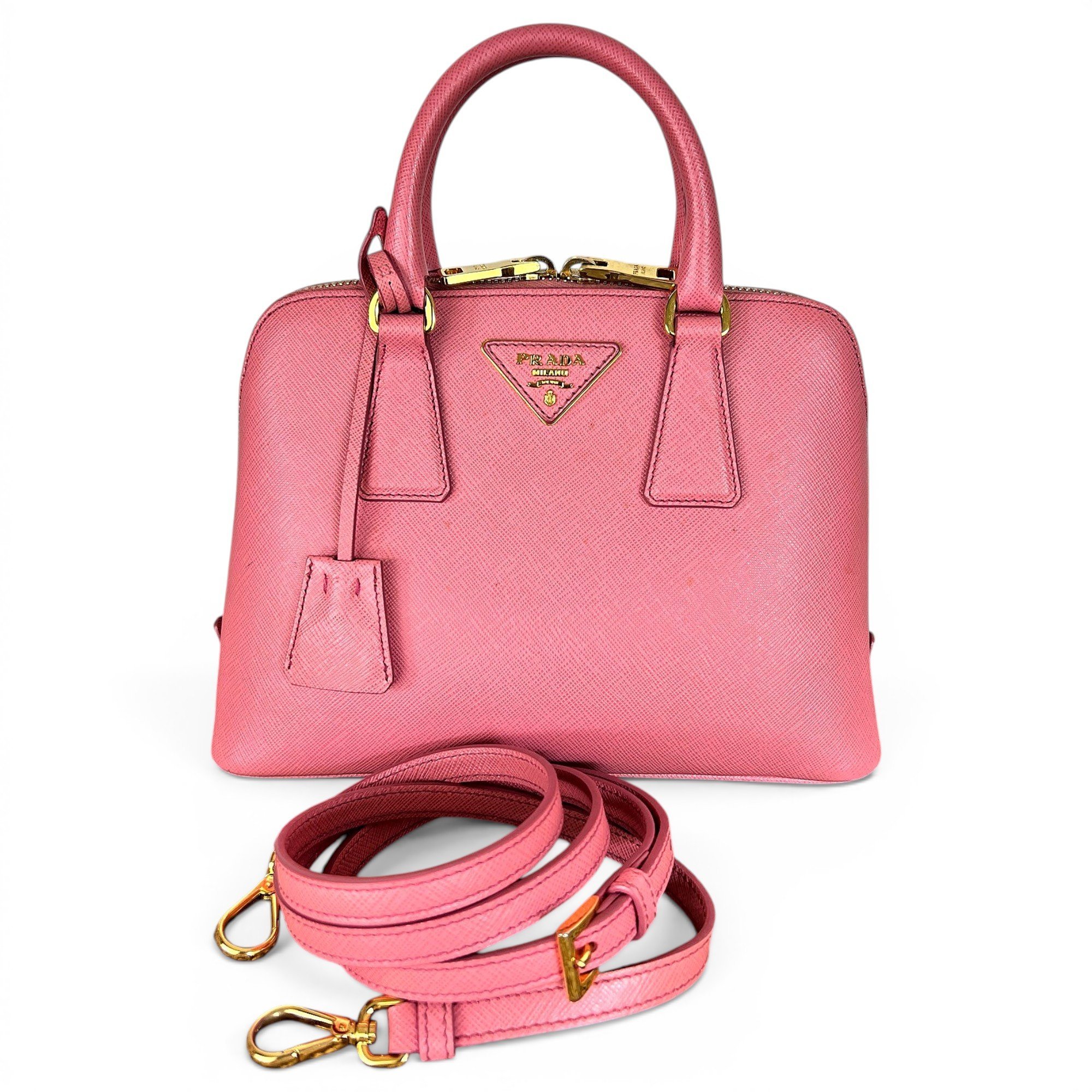 Promenade leather handbag