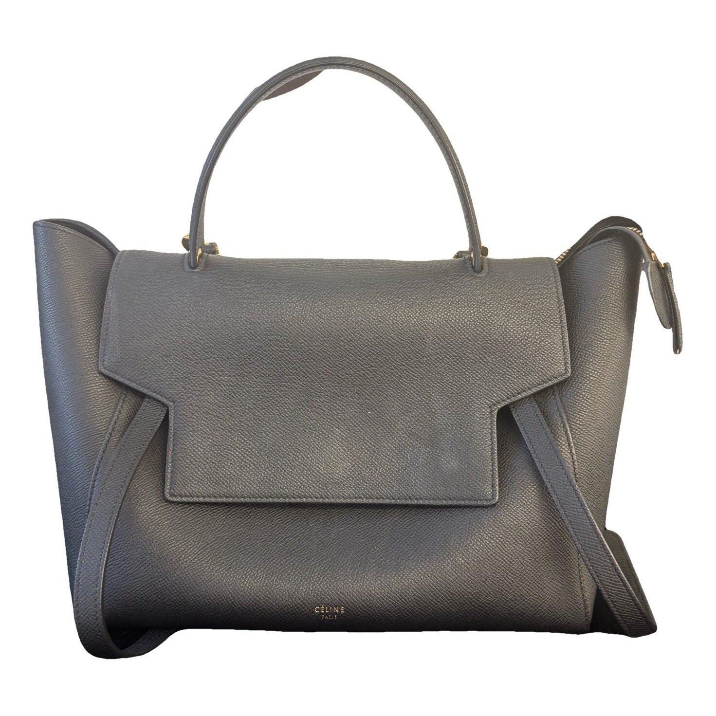 Belt leather handbag