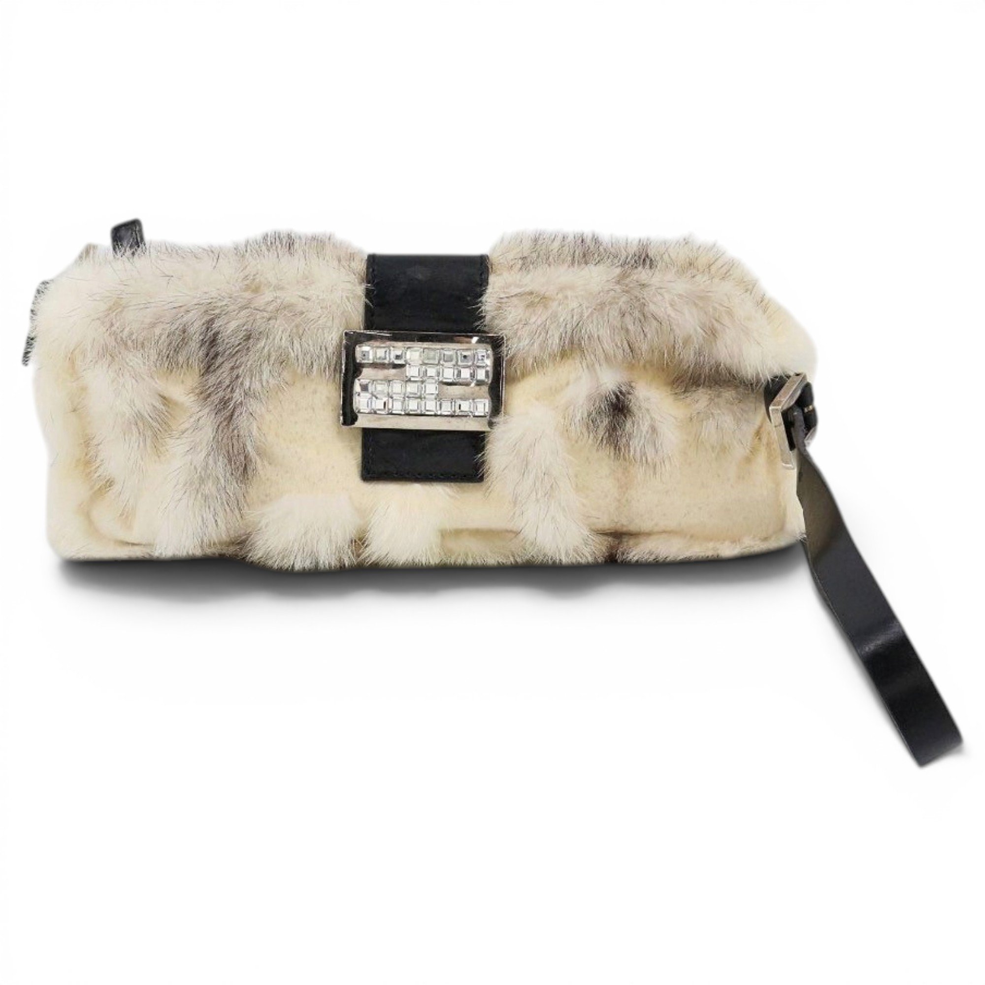 Baguette mink handbag