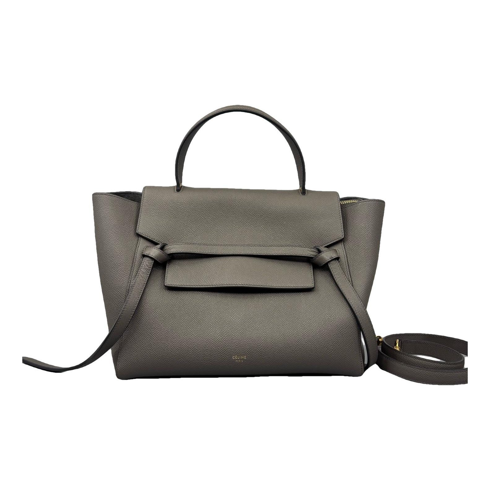 Belt leather handbag