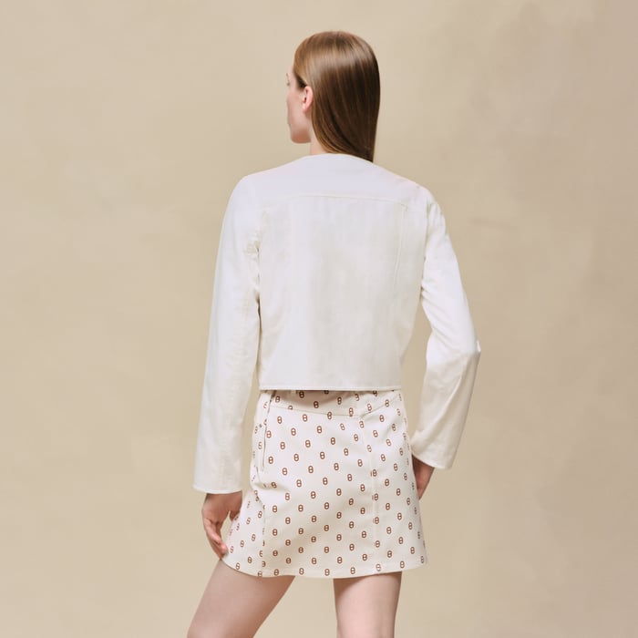 Blanc Cassé Cotton Twill Jacket