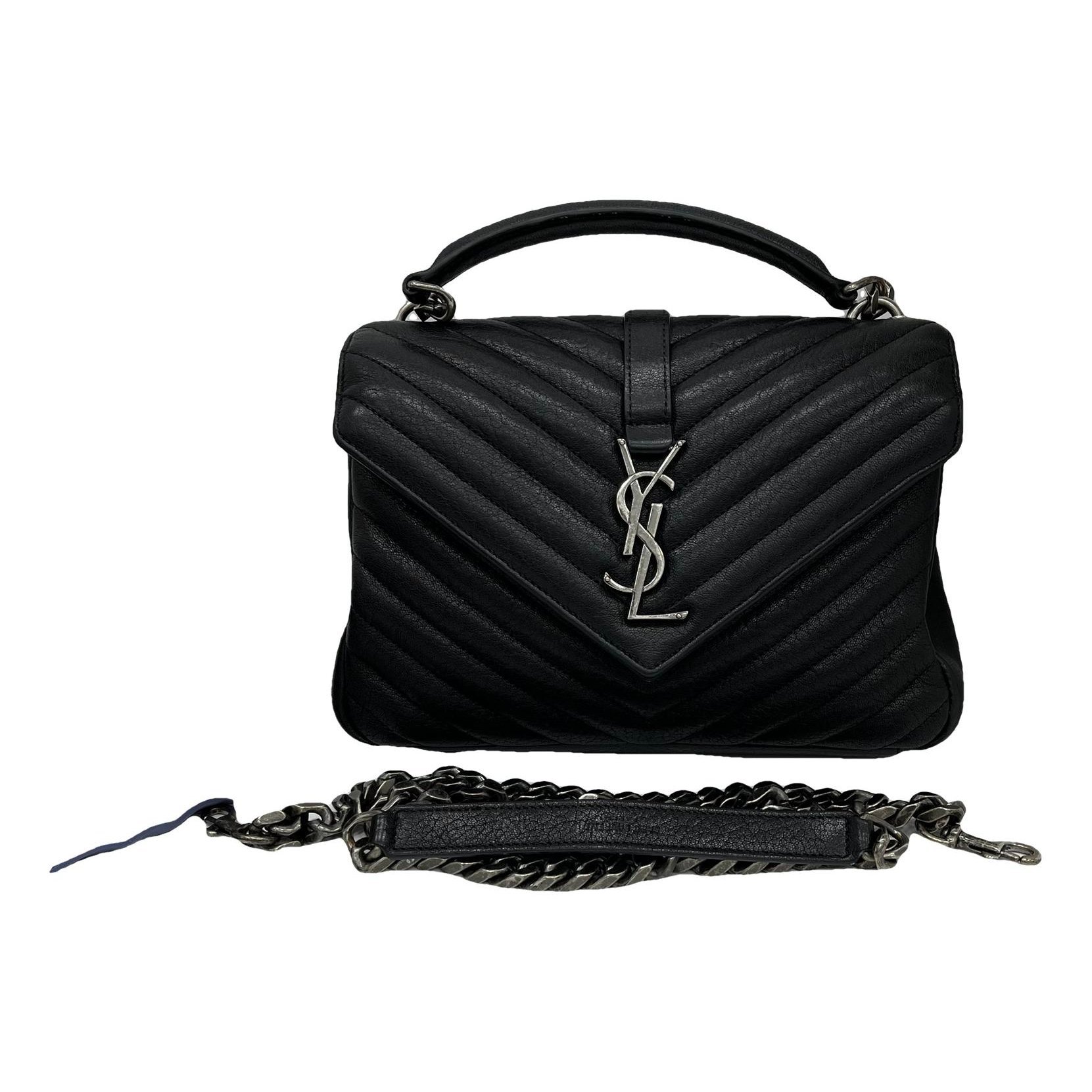 Collége monogramme leather handbag
