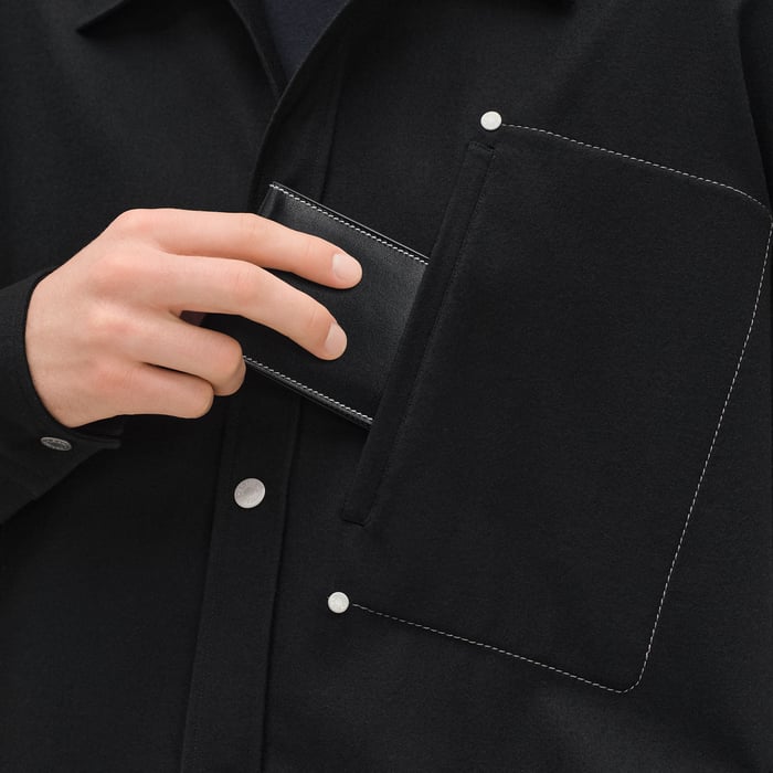 Noir Boxy Fit Overshirt