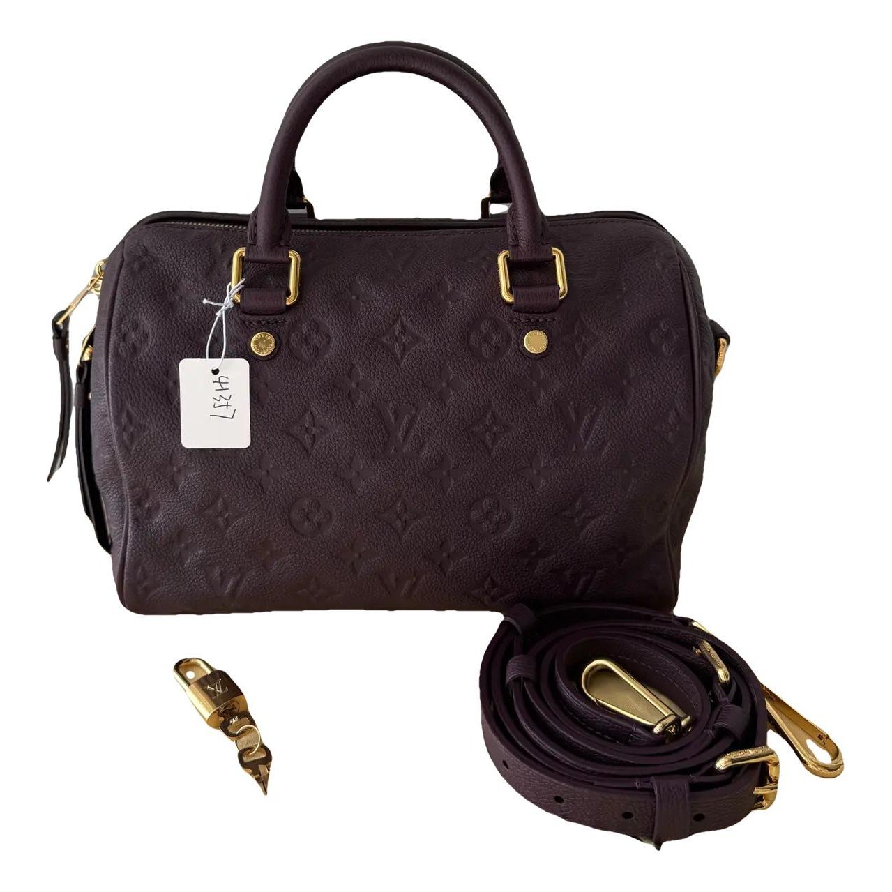 Speedy leather handbag