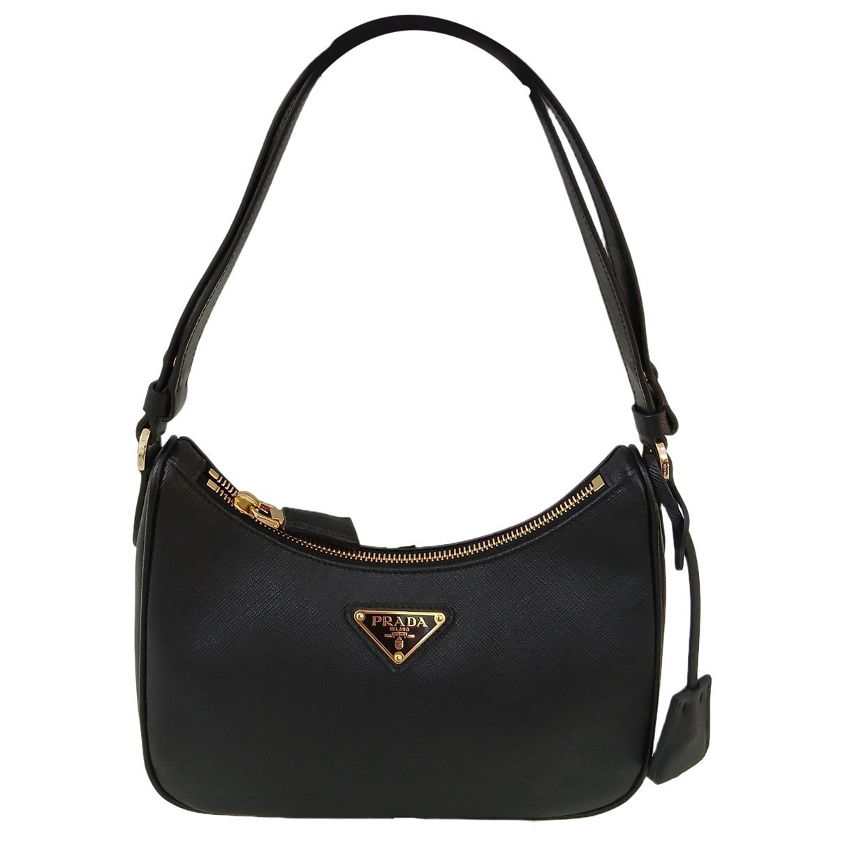 Re-edition leather handbag