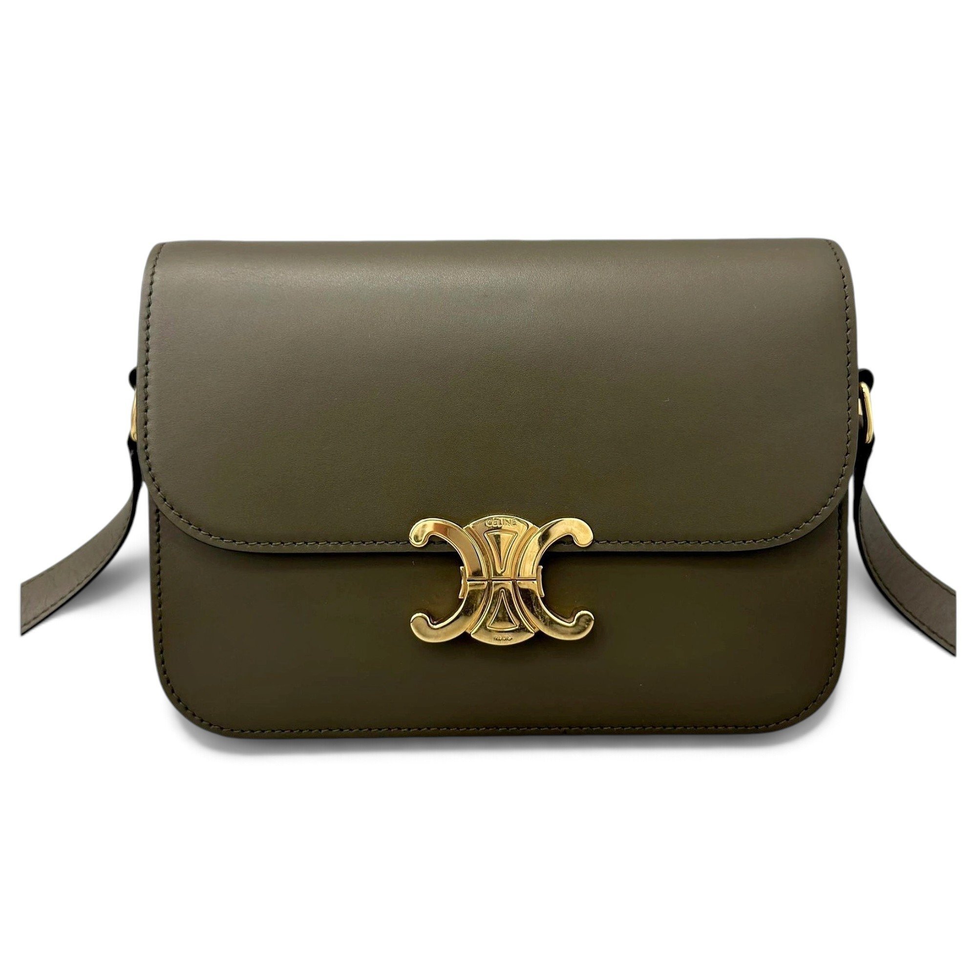 Triomphe leather handbag