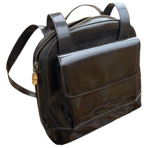 Patent leather handbag