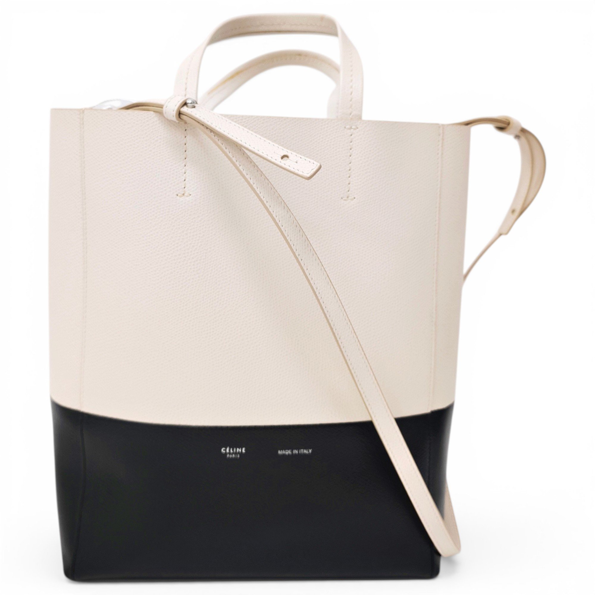 Cabas leather handbag