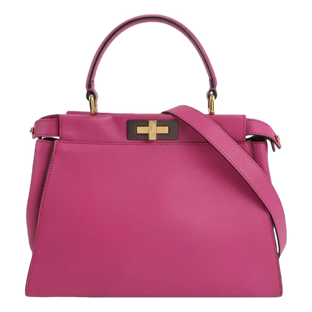 Peekaboo leather crossbody bag