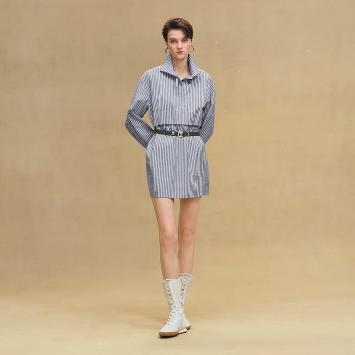 Bleu Denim Short Dress