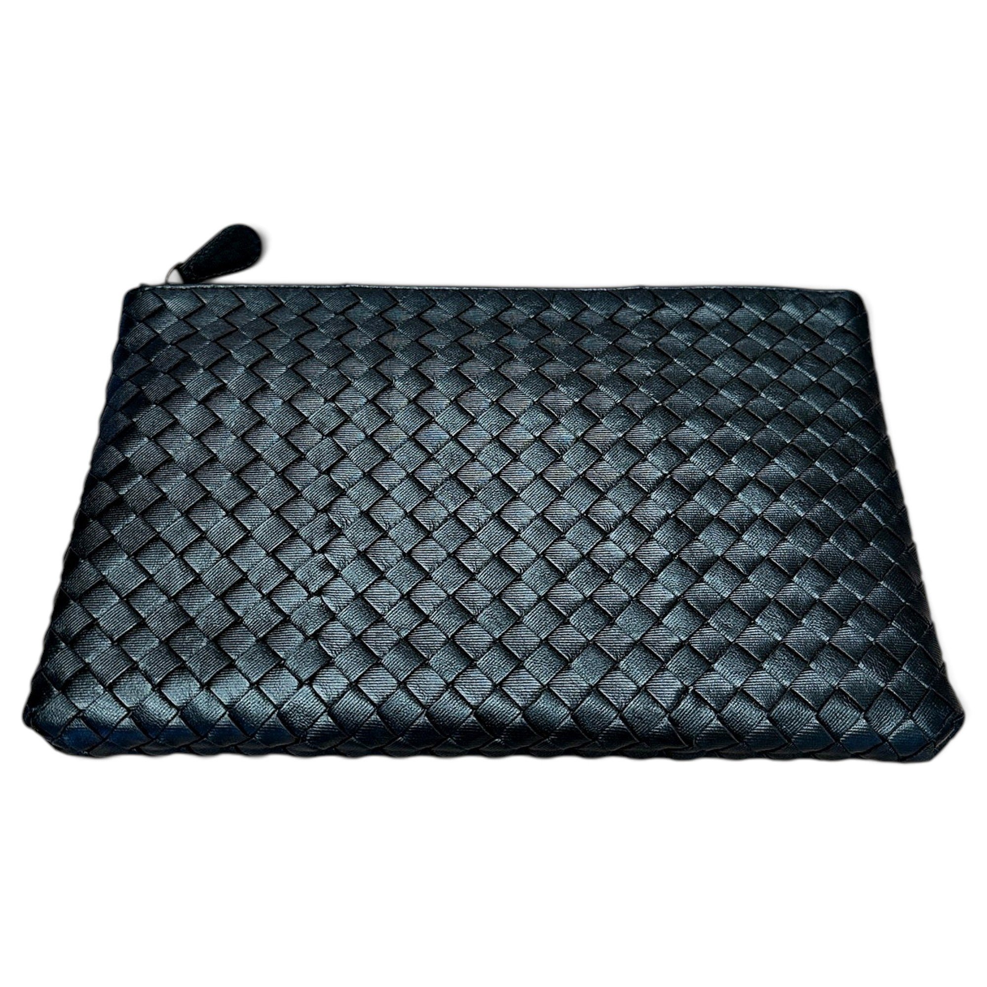 Leather clutch bag