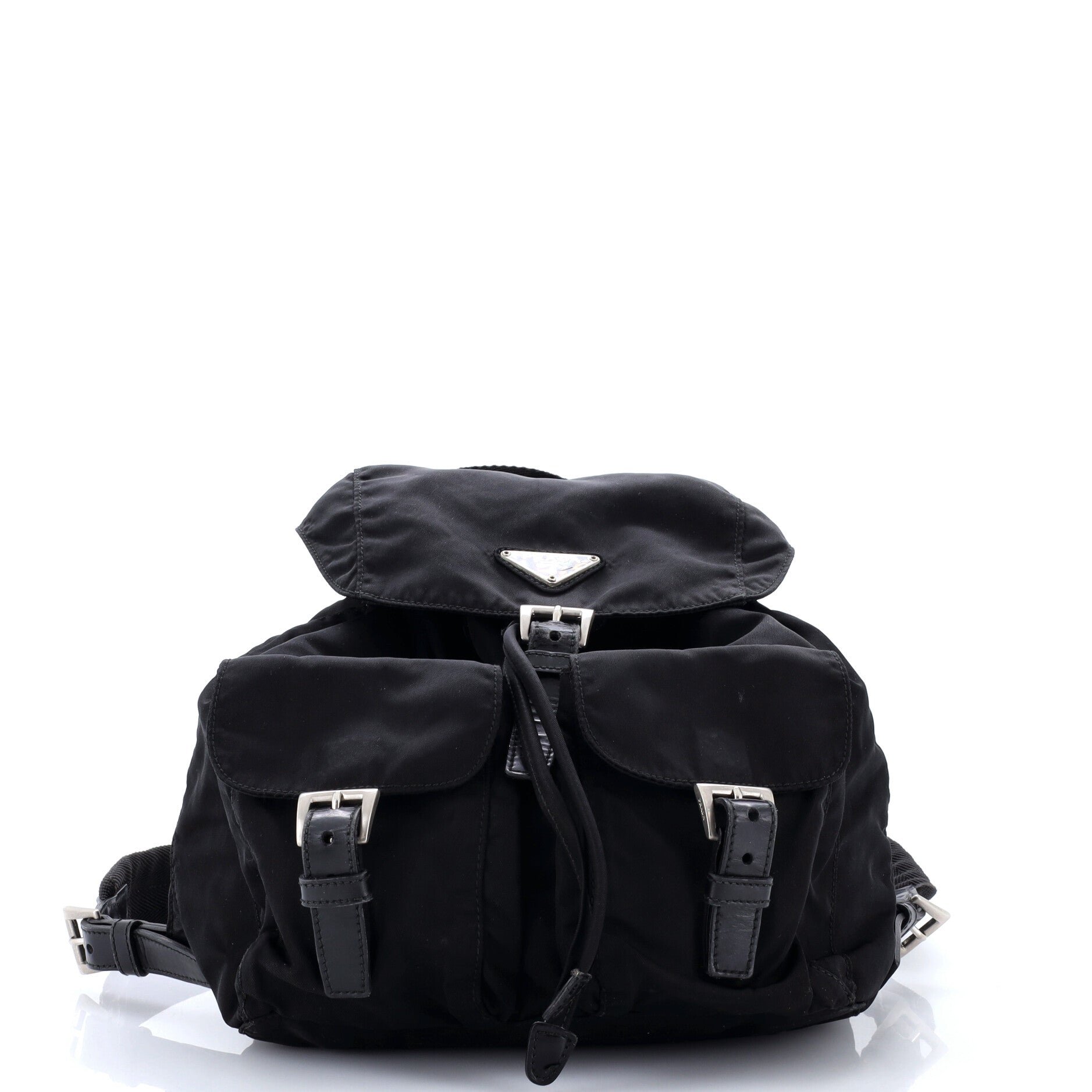 Double Front Pocket Backpack Tessuto Small