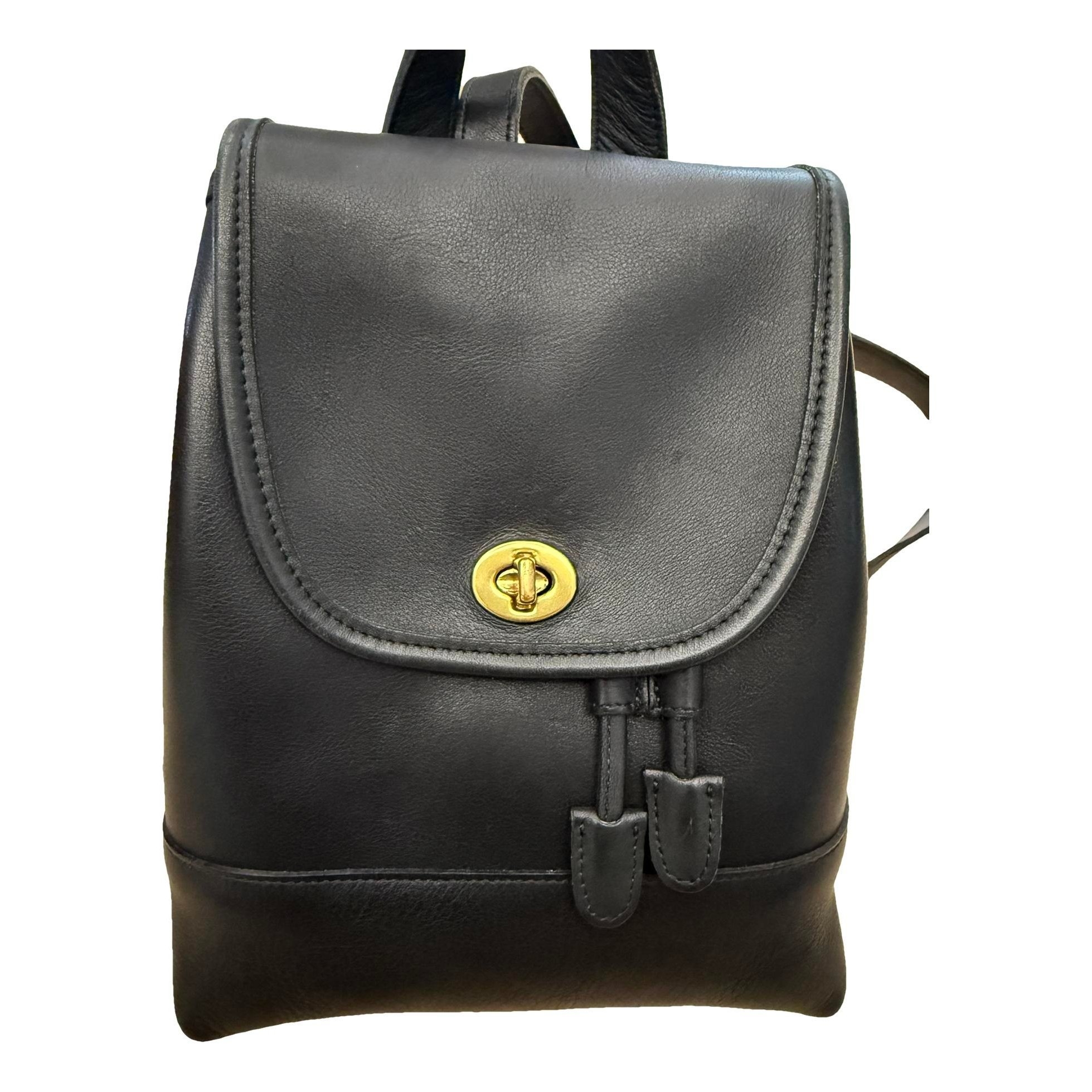 Leather backpack