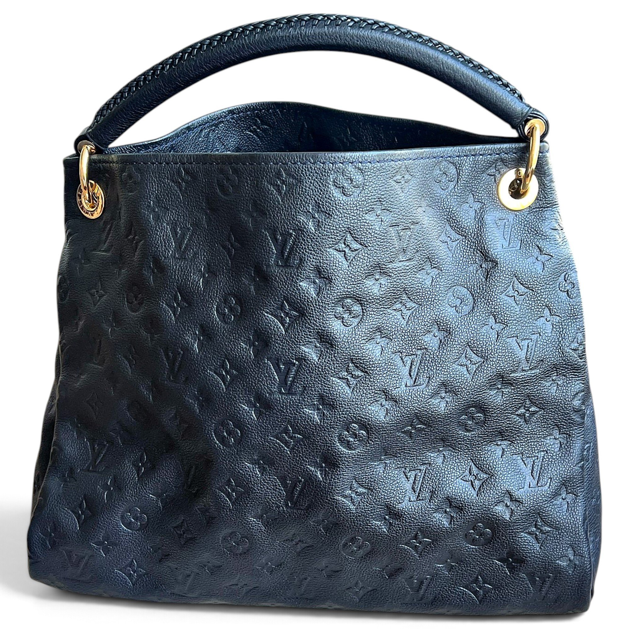 Artsy leather handbag