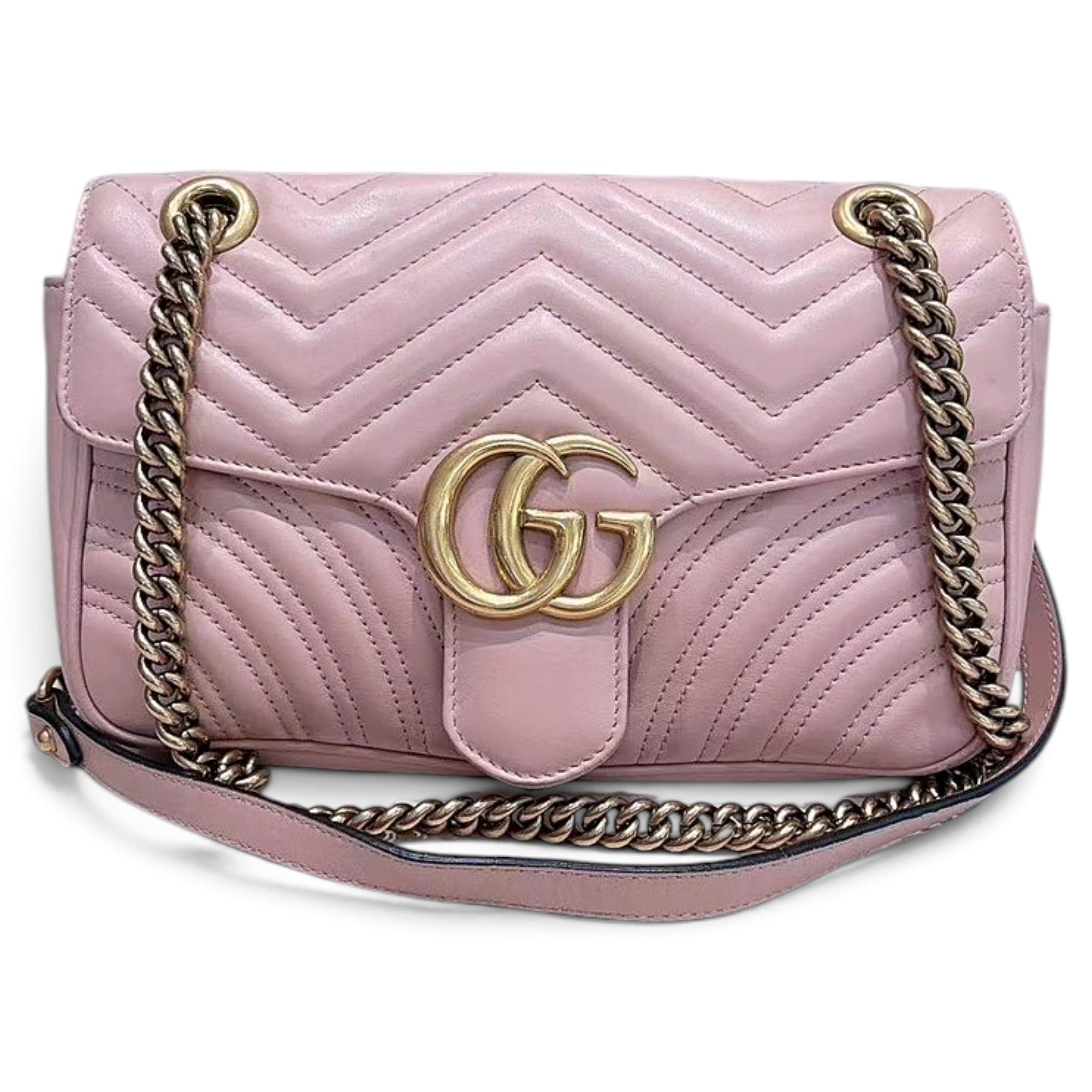 GG Marmont Flap leather handbag