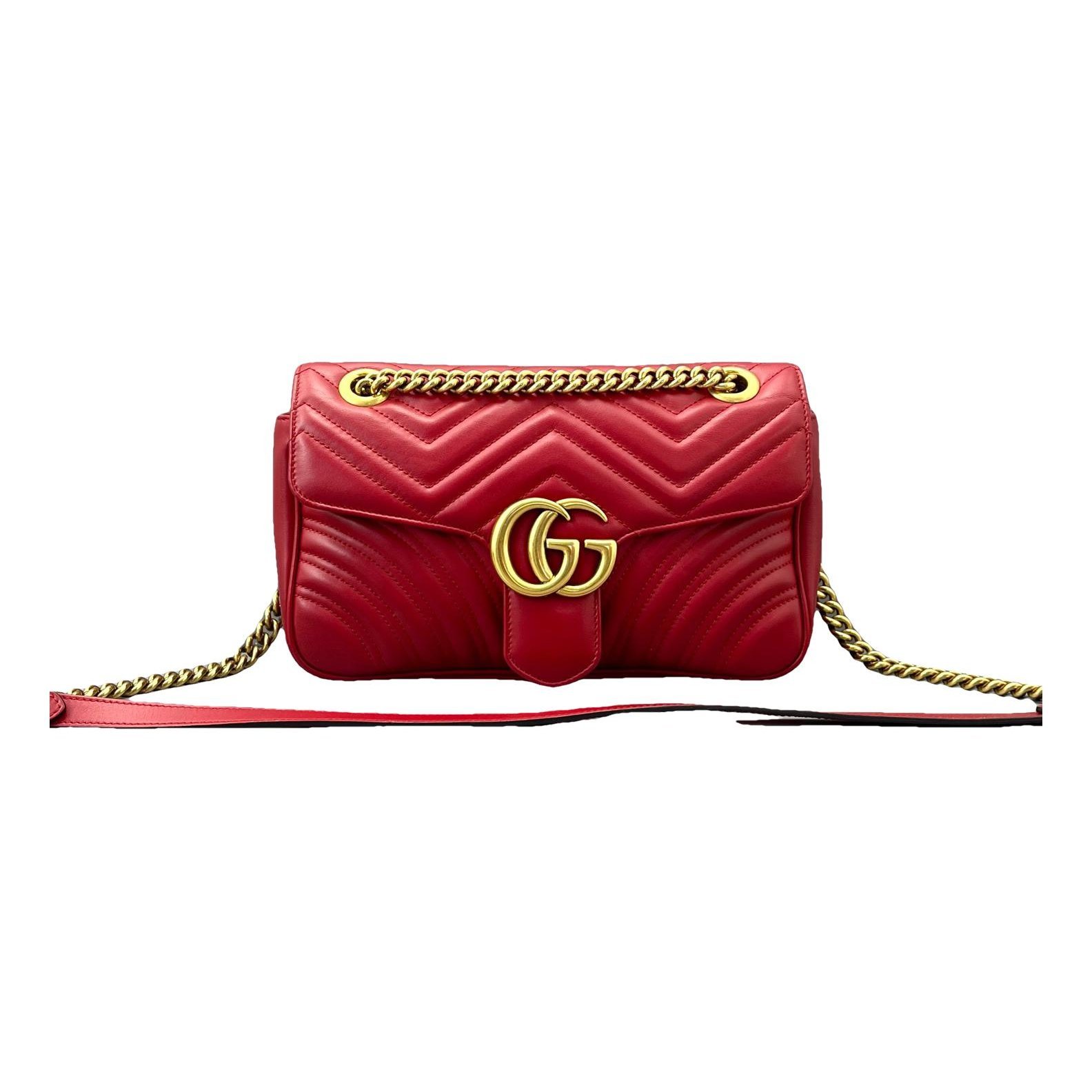GG Marmont Flap leather handbag