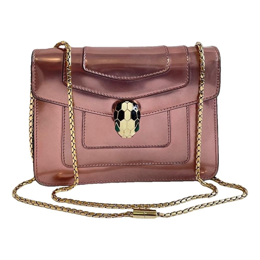 Serpenti patent leather handbag