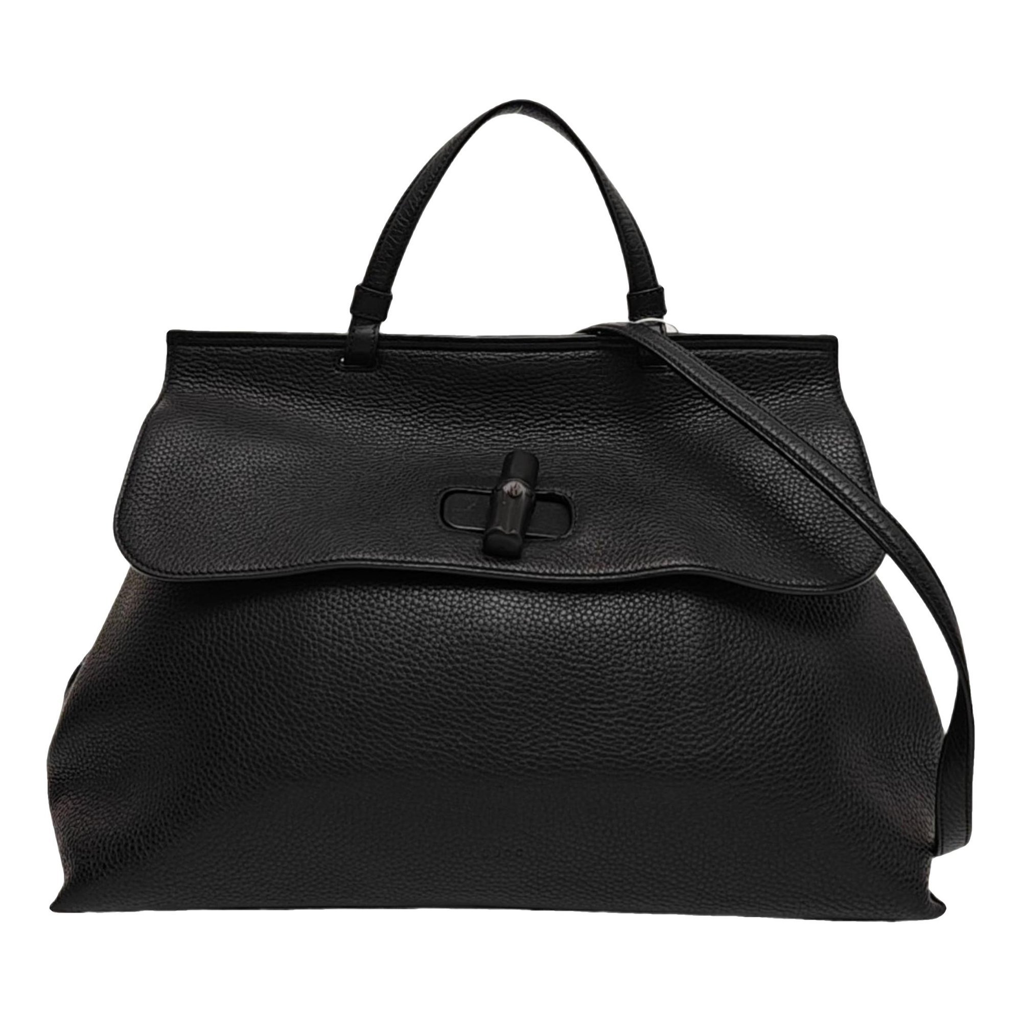 Bamboo Daily Top Handle leather crossbody bag