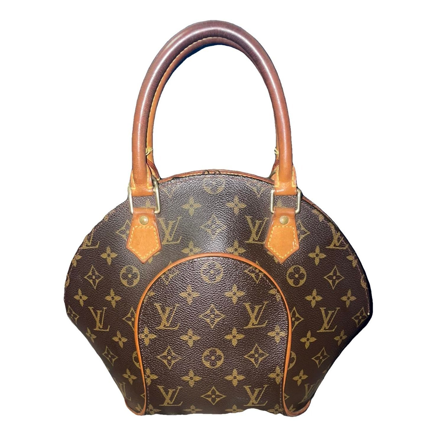 Ellipse leather handbag