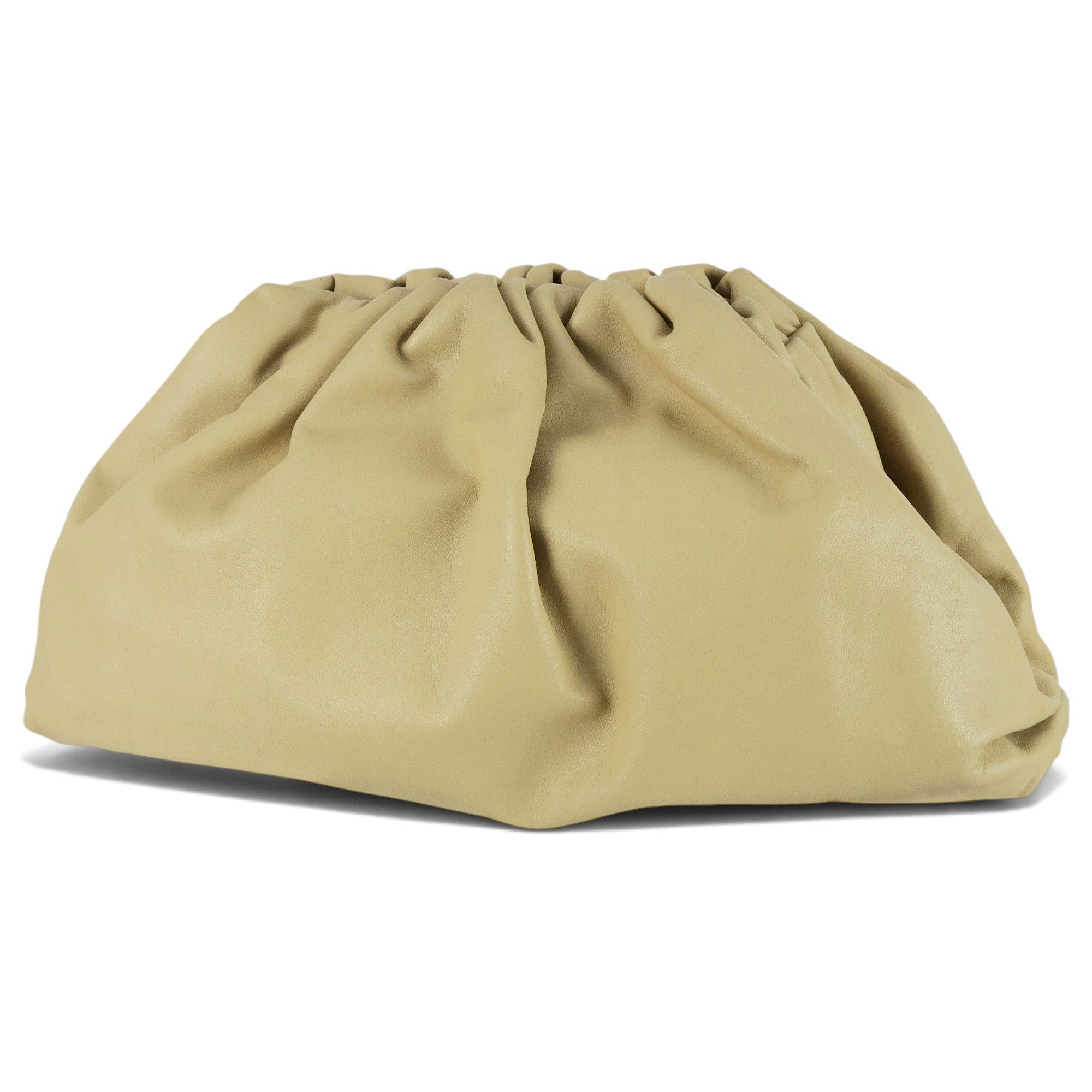 Pouch leather clutch bag