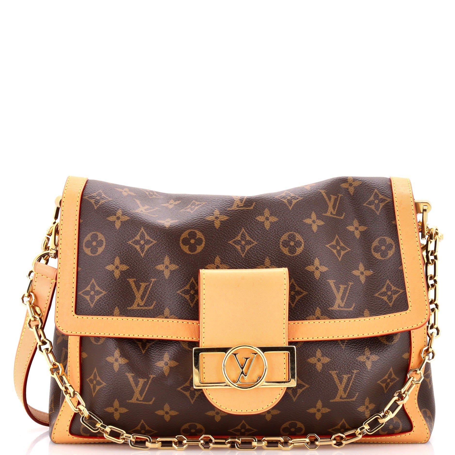 Dauphine Soft Shoulder Bag Monogram Canvas GM