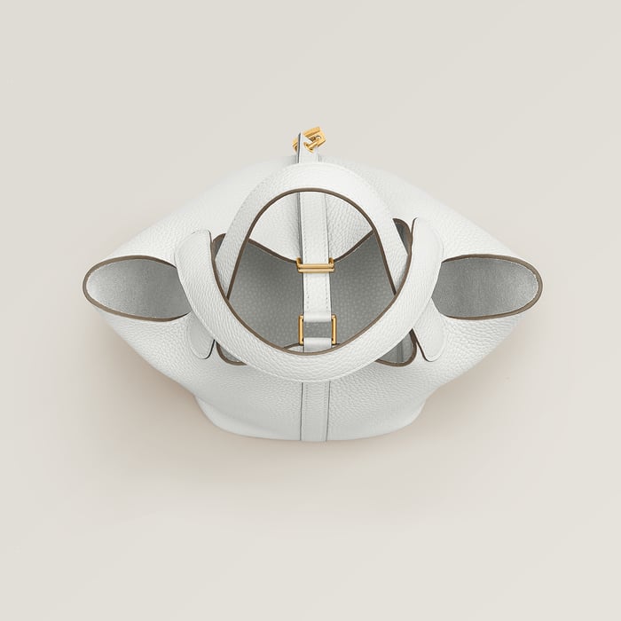 New White Picotin Lock 18 Bag