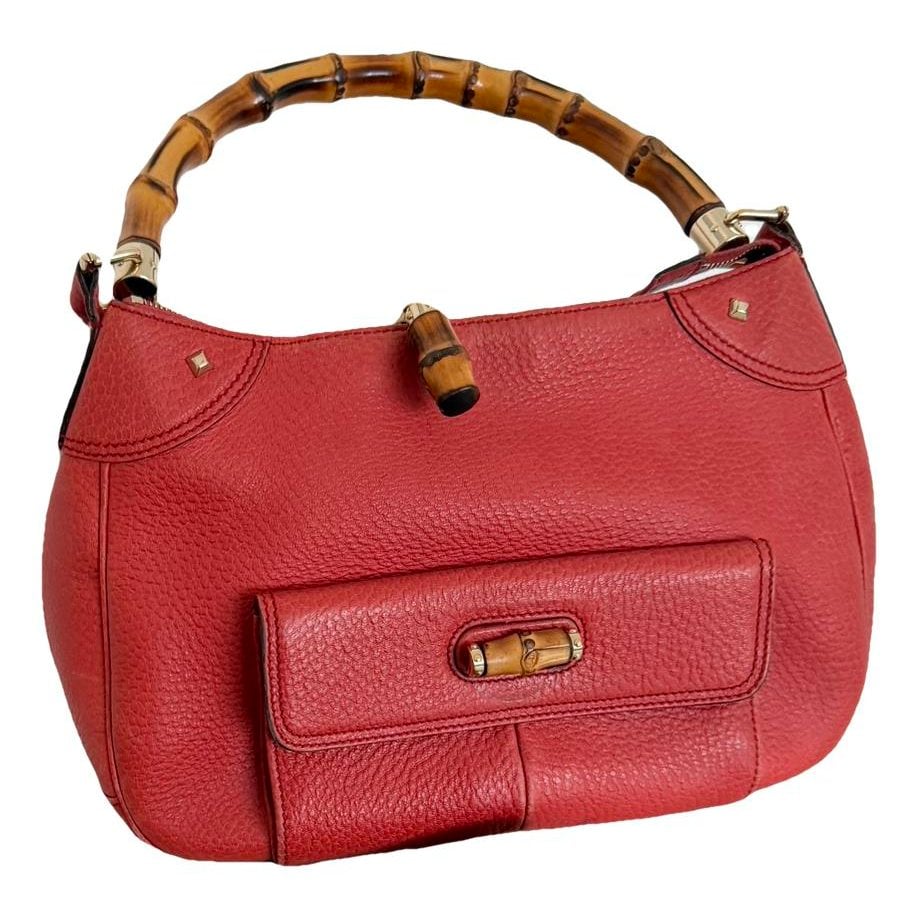 Bamboo leather handbag