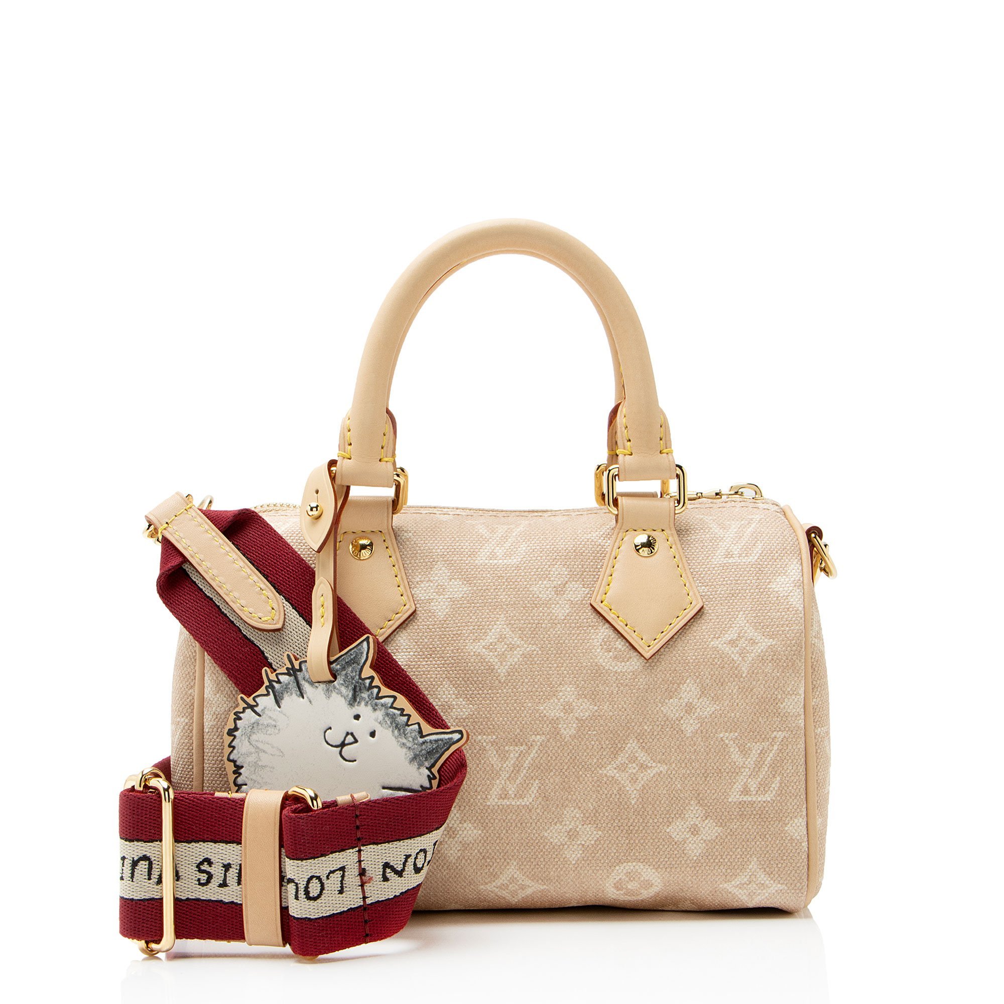 Louis Vuitton Speedy cloth satchel