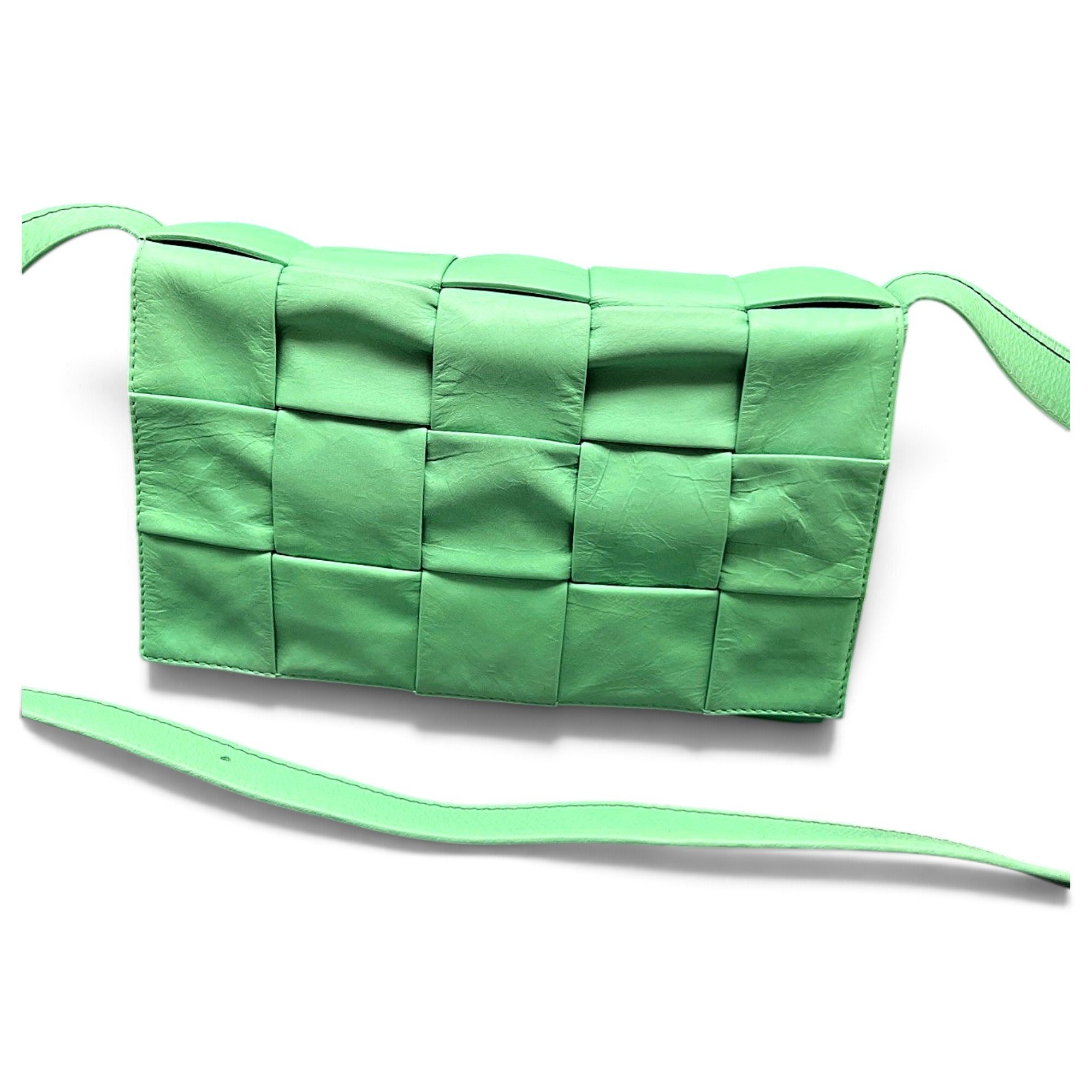 Cassette leather handbag