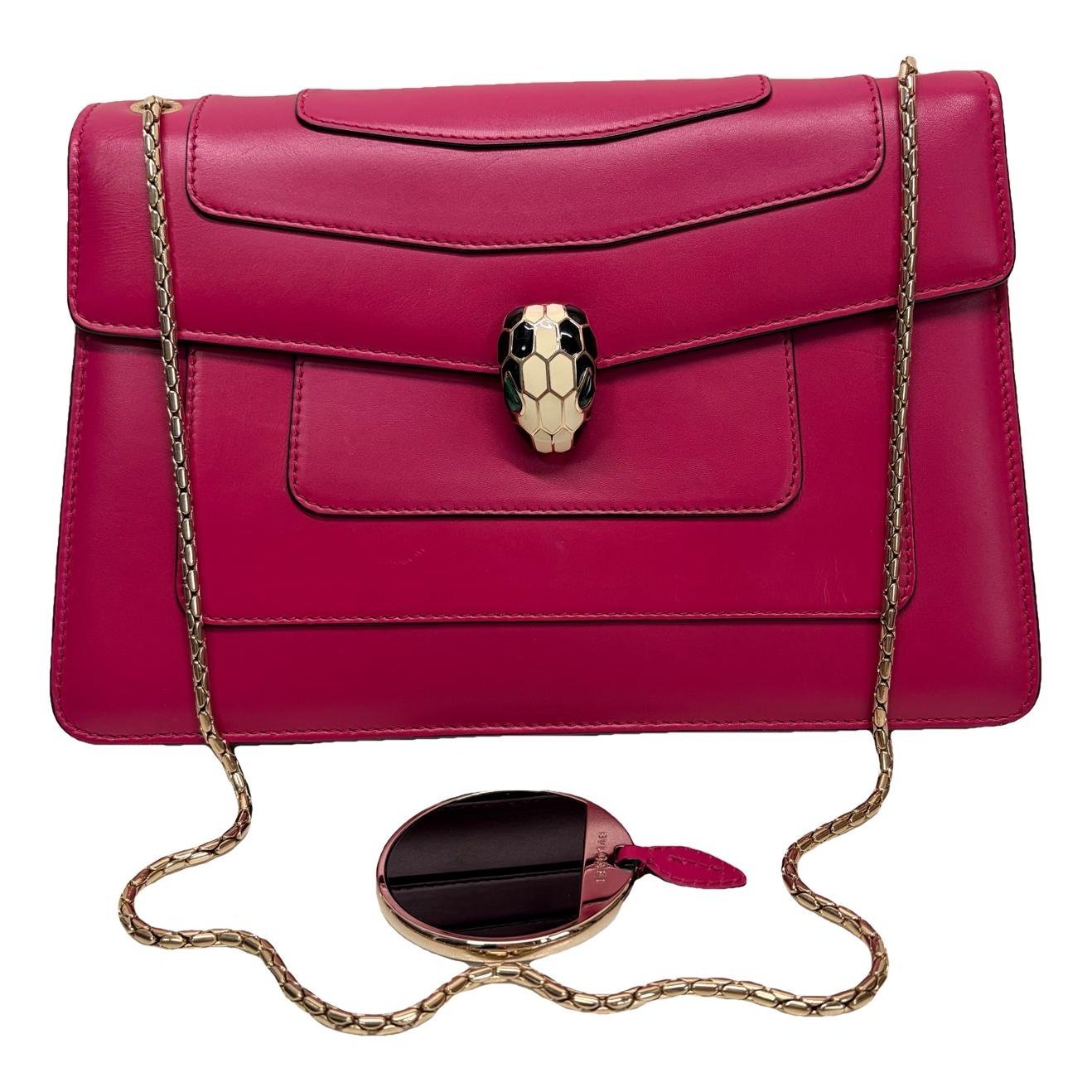 Serpenti leather handbag