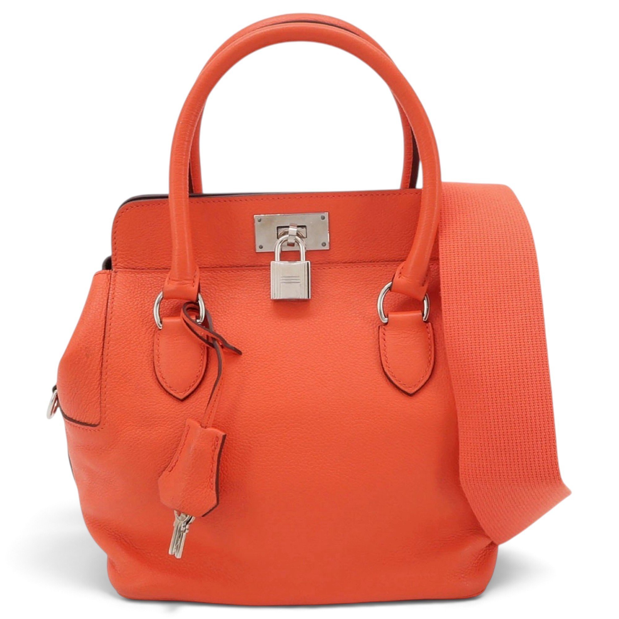 Toolbox leather handbag