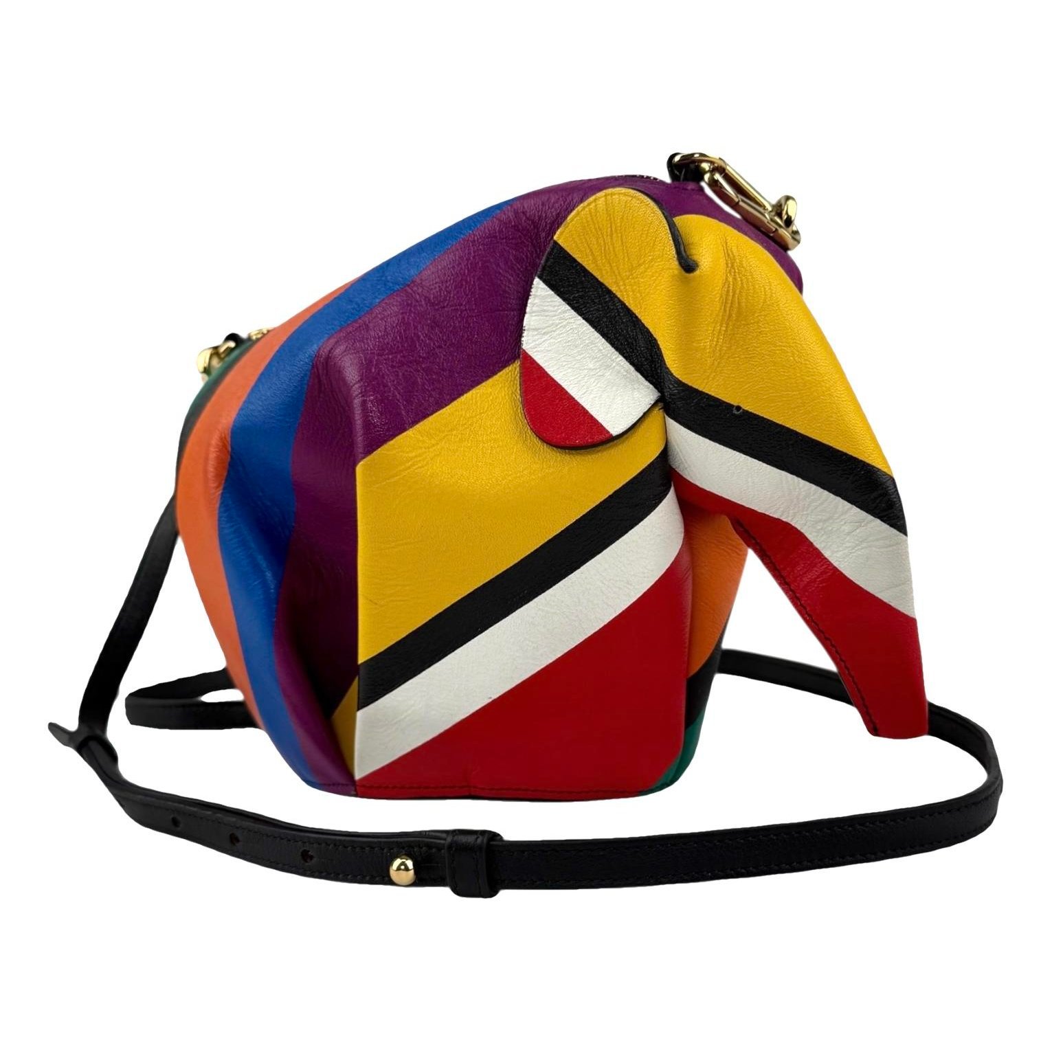Animals leather crossbody bag