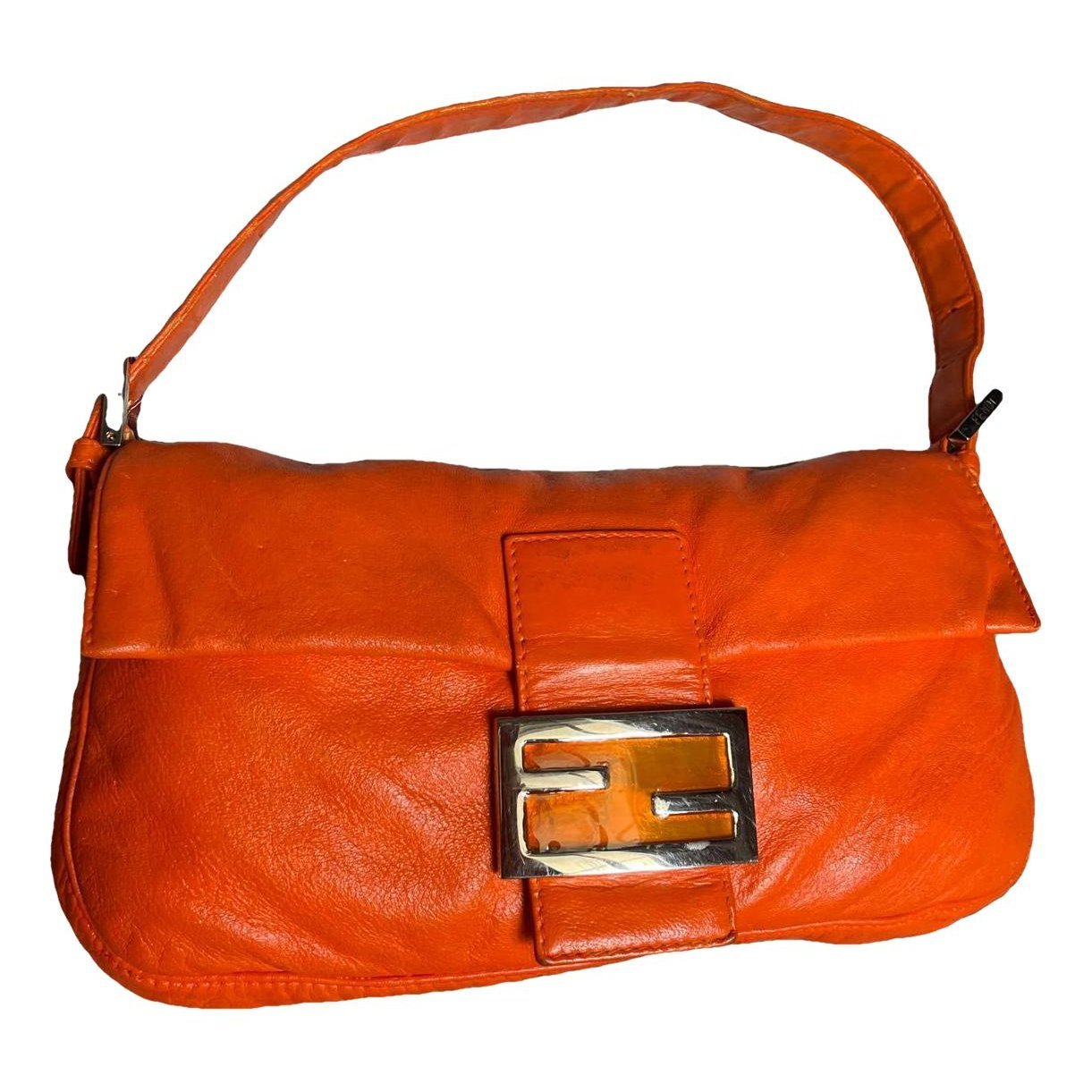 Baguette leather handbag