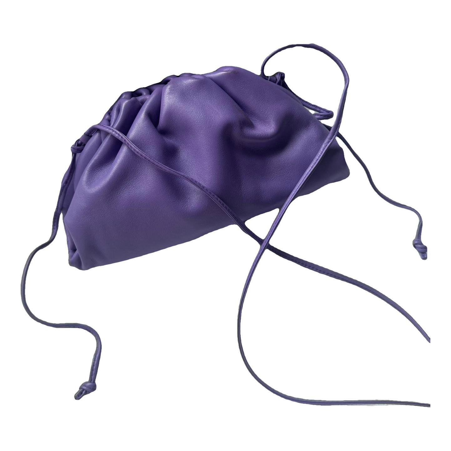 Pouch leather crossbody bag