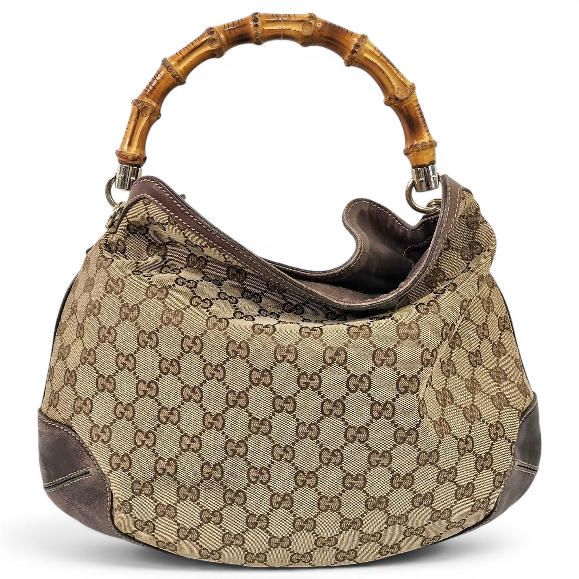 Vintage Bamboo Hobo cloth handbag