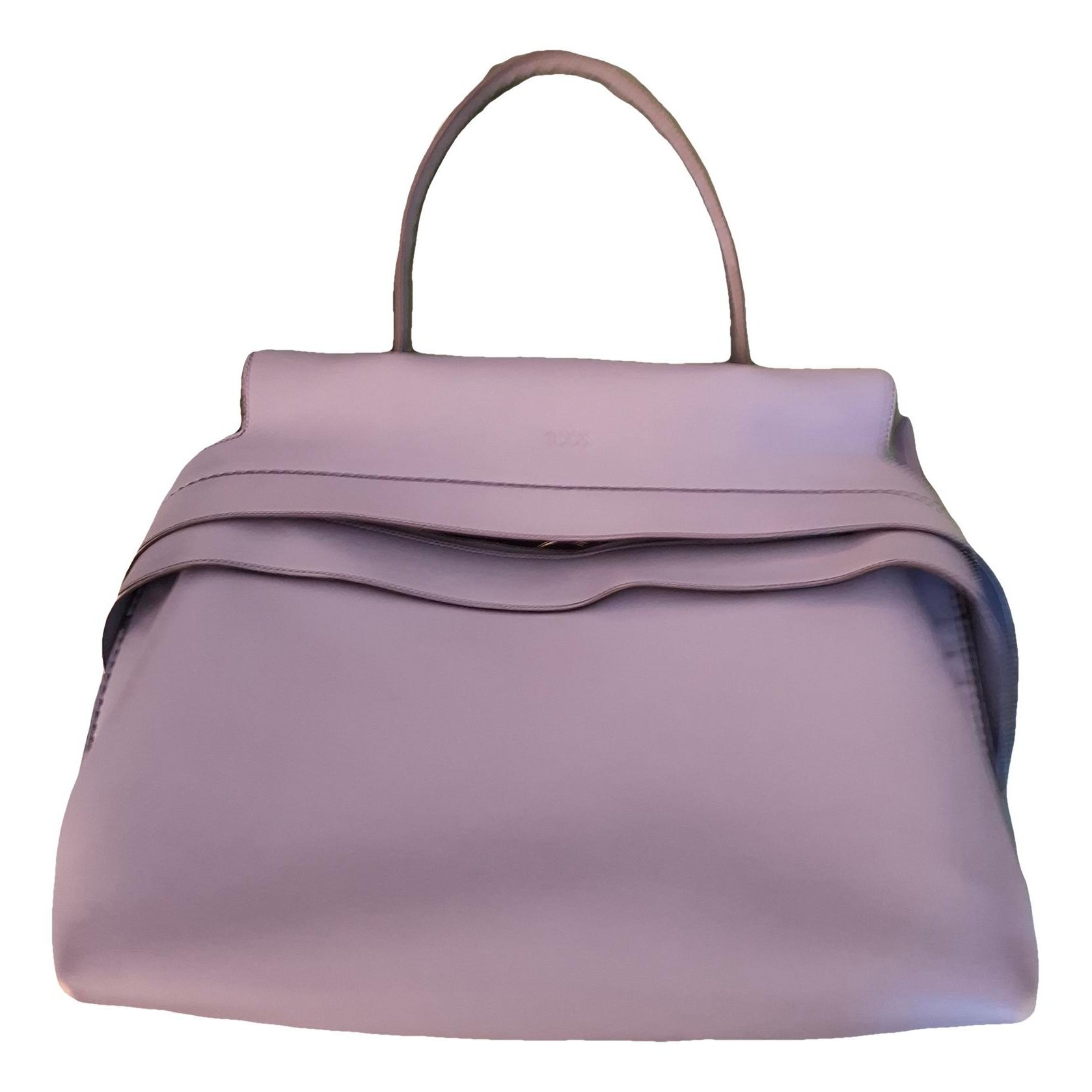 Wave leather handbag
