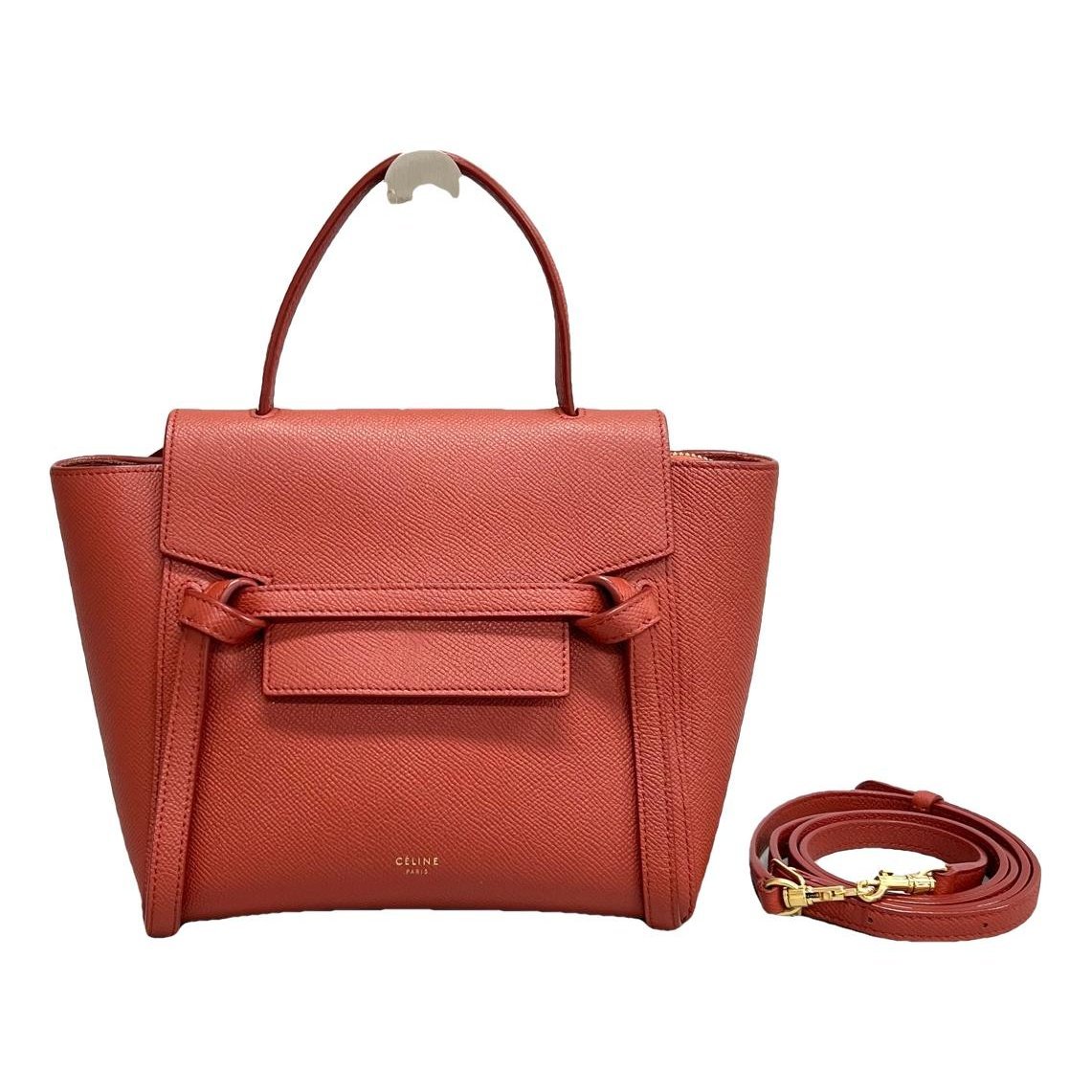 Belt leather handbag