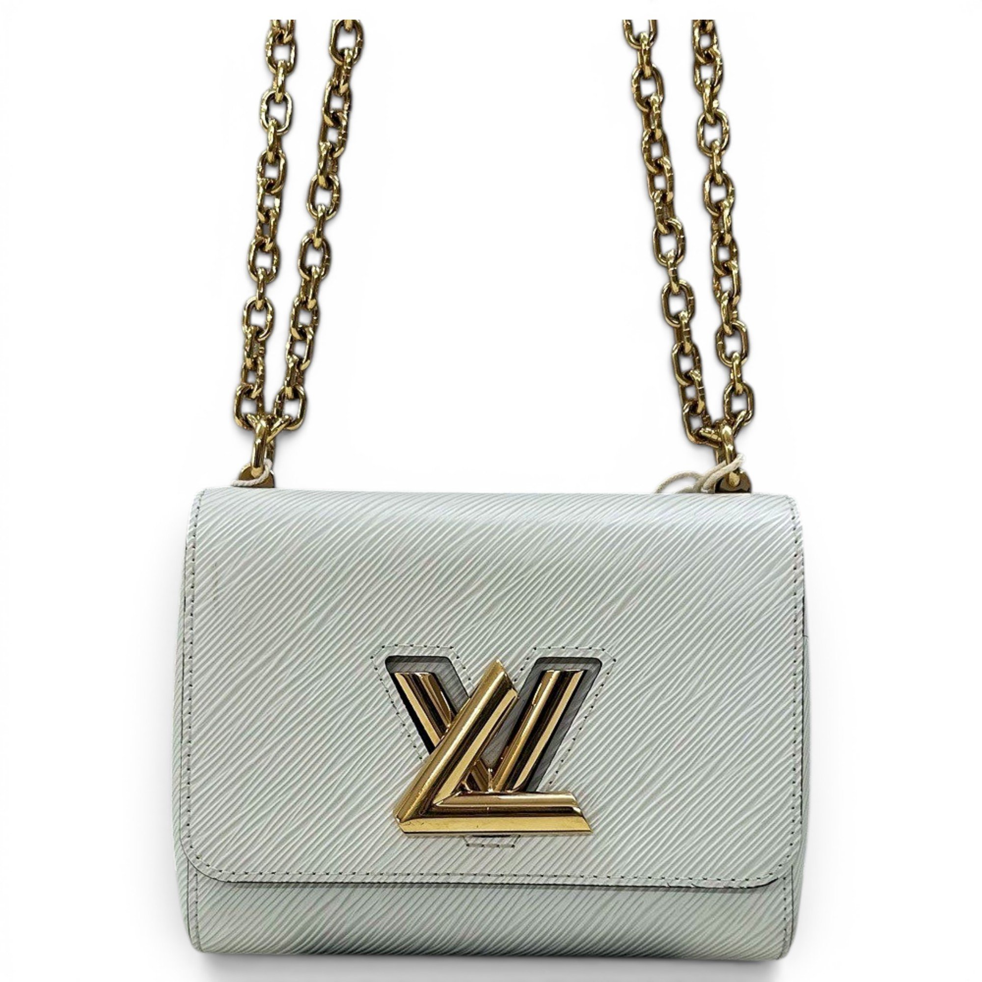 Twist leather handbag
