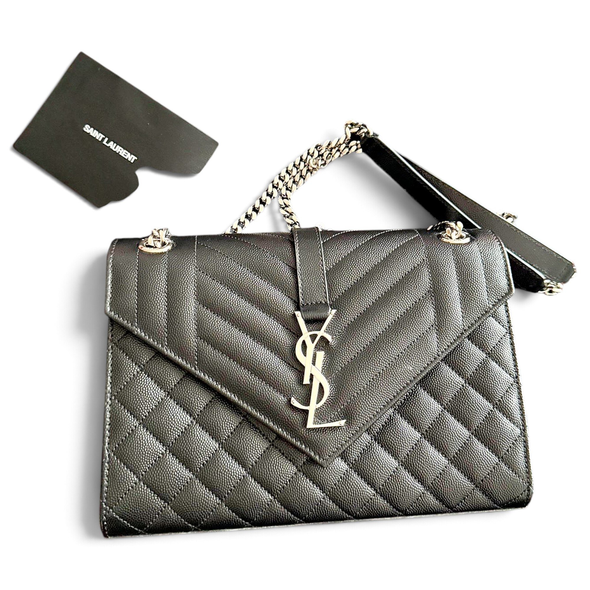 Envelope leather crossbody bag