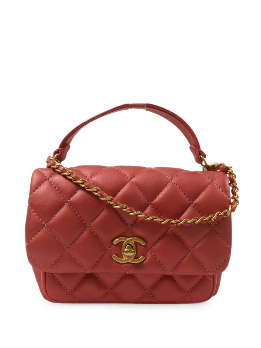 CC turn-lock shoulder bag