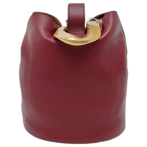 Drop leather handbag